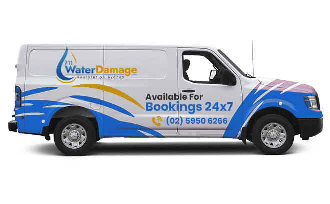 711 Water Damage Restoration Company Van